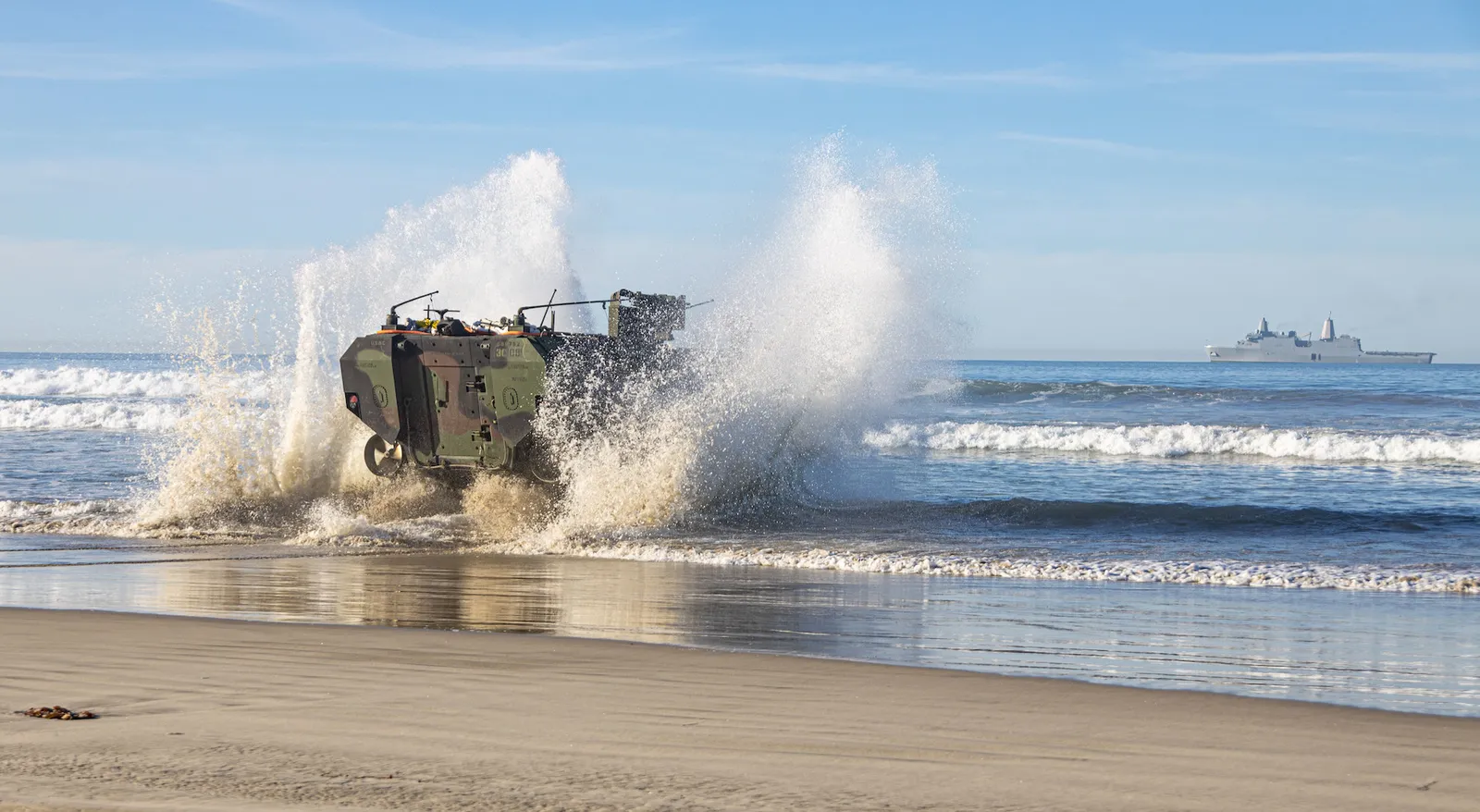 Two of the Marines’ Newest Amphibious Combat Vehicles Got Stuck in Big Waves