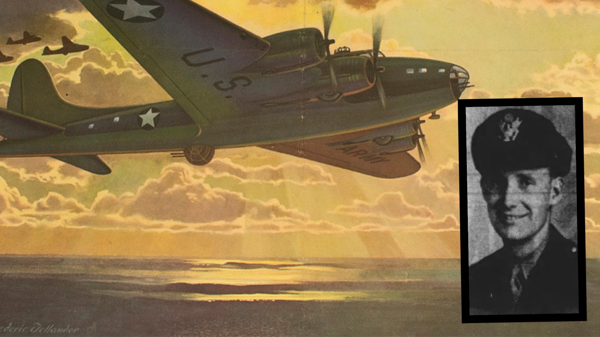 German Luftwaffe fighters shot down his B-17G Flying Fortress in 1944, but military officials have identified the remains of 1st Lt. Carl D. Nesbitt and he's slated to be buried in Pennsylvania on May 15, 2023, in Pennsylvania. Composite by Coffee or Die Magazine.