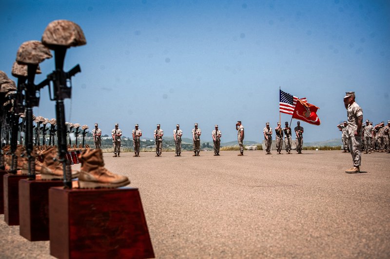 honoring the fallen Marines Pendleton