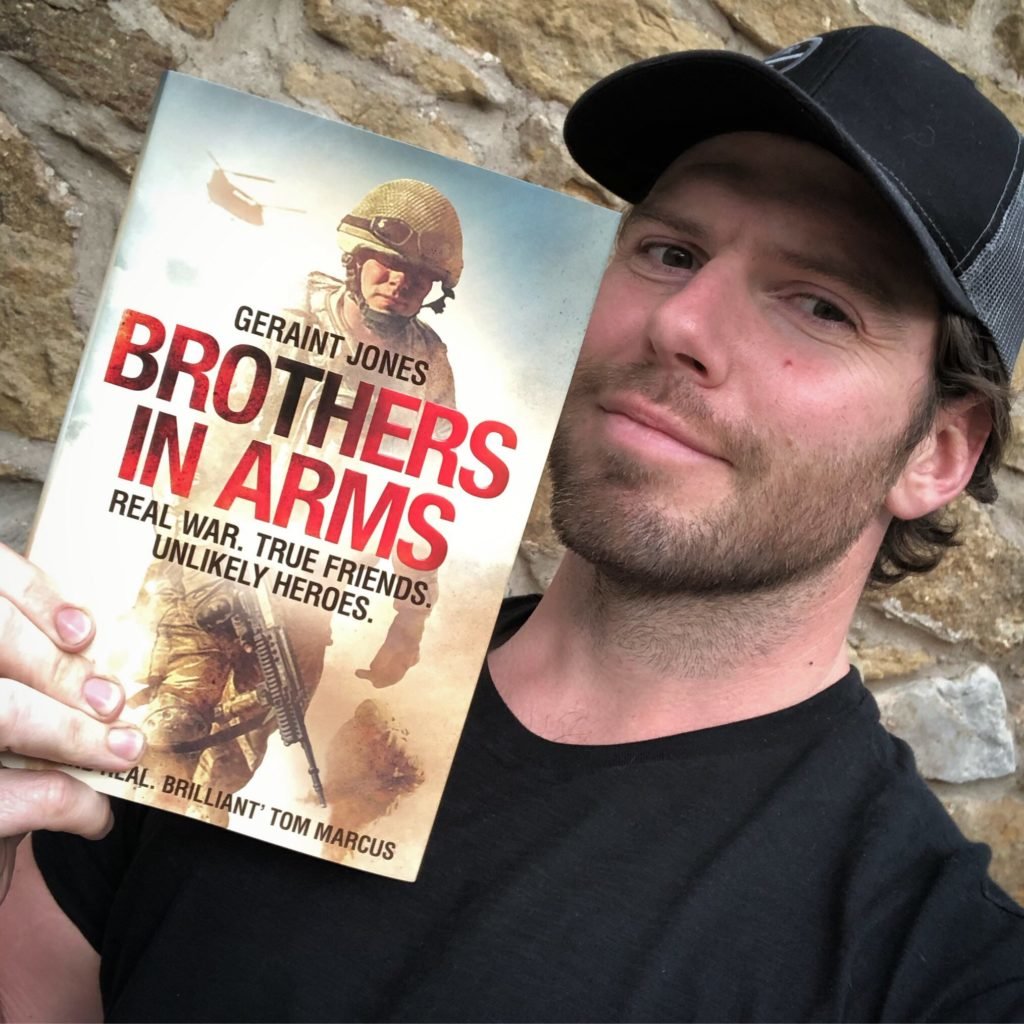 Photo posted on Twitter by @grjbooks on April 24, 2019, with the caption: "10 years ago we went to Afghan. 5 years ago I started working on this book. Today I got to hold a copy for the first time. Thank you to everyone that’s made that possible. 3 weeks to go until the big day: May 16th."