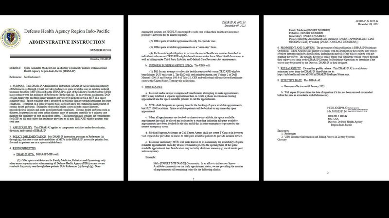 Japan health care for DOD civilians