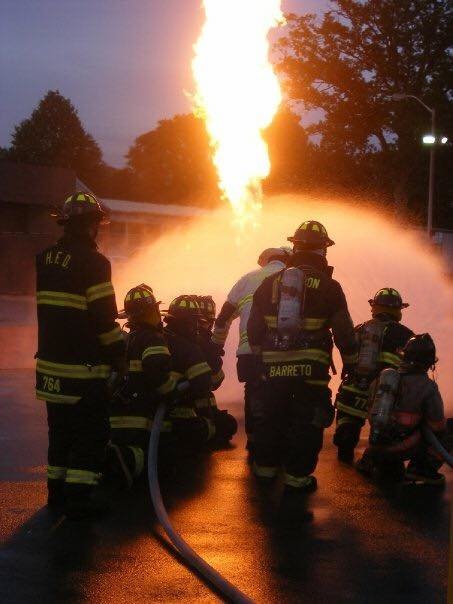 female fire department volunteer