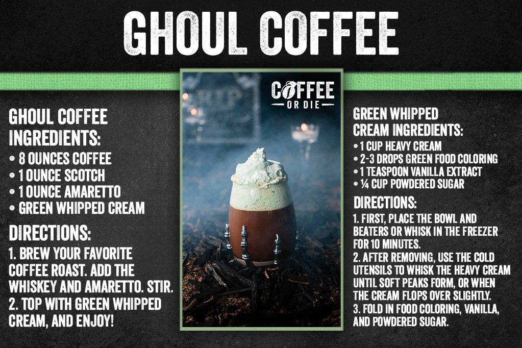ghoul coffee, halloween, coffee