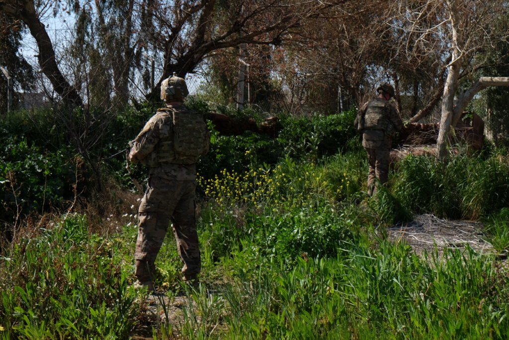 Perimeter patrol at K1. Photo by Kevin Knodell/Coffee or Die.