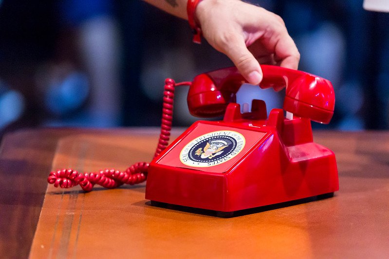 The red “Bat Phone” to call Russia in case of emergency was never actually a phone. Photo courtesy of Marco Verch at https://foto.wuestenigel.com.