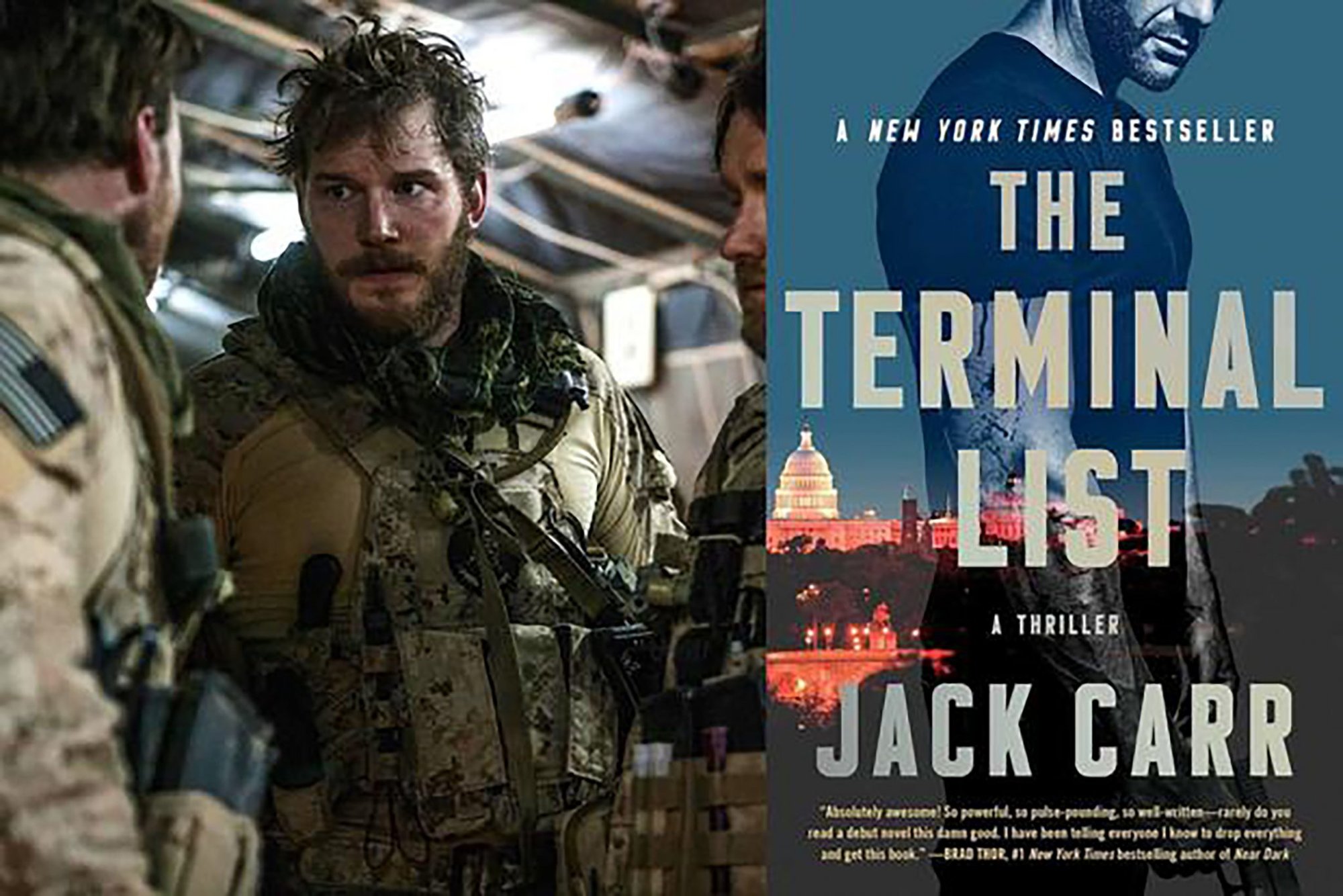 Chris Pratt, seen here in Zero Dark Thirty,” will portray a Navy SEAL in the television series “The Terminal List.” Atria/Emily Bestler Books.