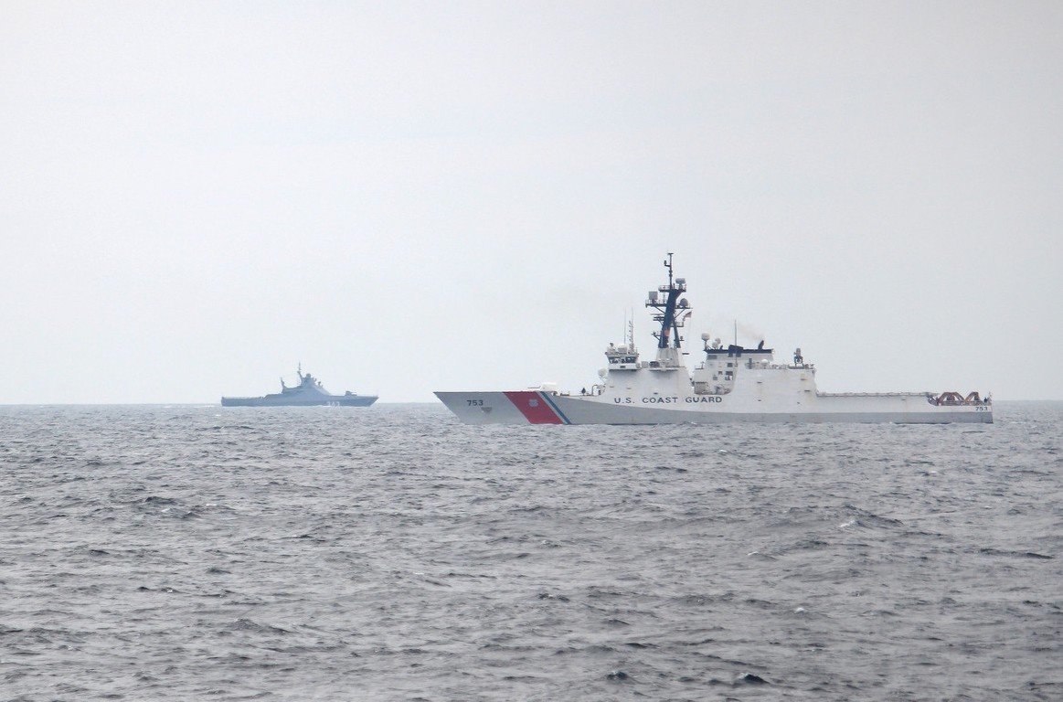 Russian warships shadow US Coast Guard cutter in Black Sea