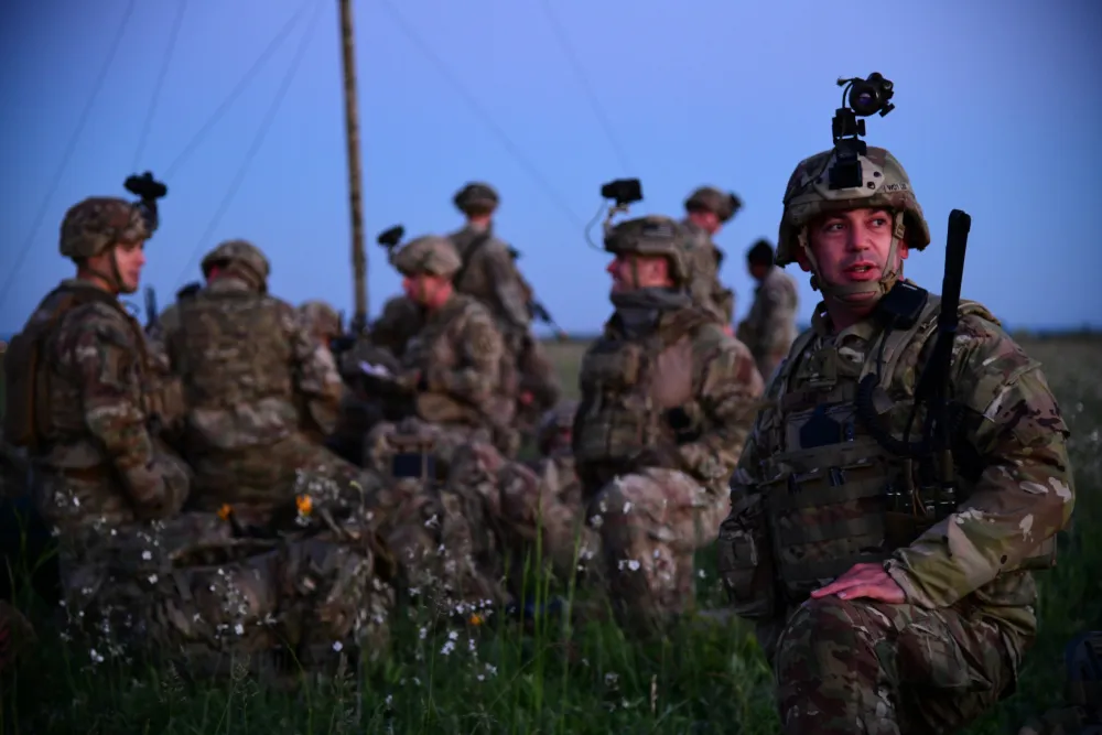 paratroopers raid factory