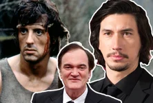 It’s unlikely to happen, but during a recent interview director Quentin Tarantino remarked on his idea for remaking First Blood with Adam Driver as John Rambo. Composite by Coffee or Die Magazine.