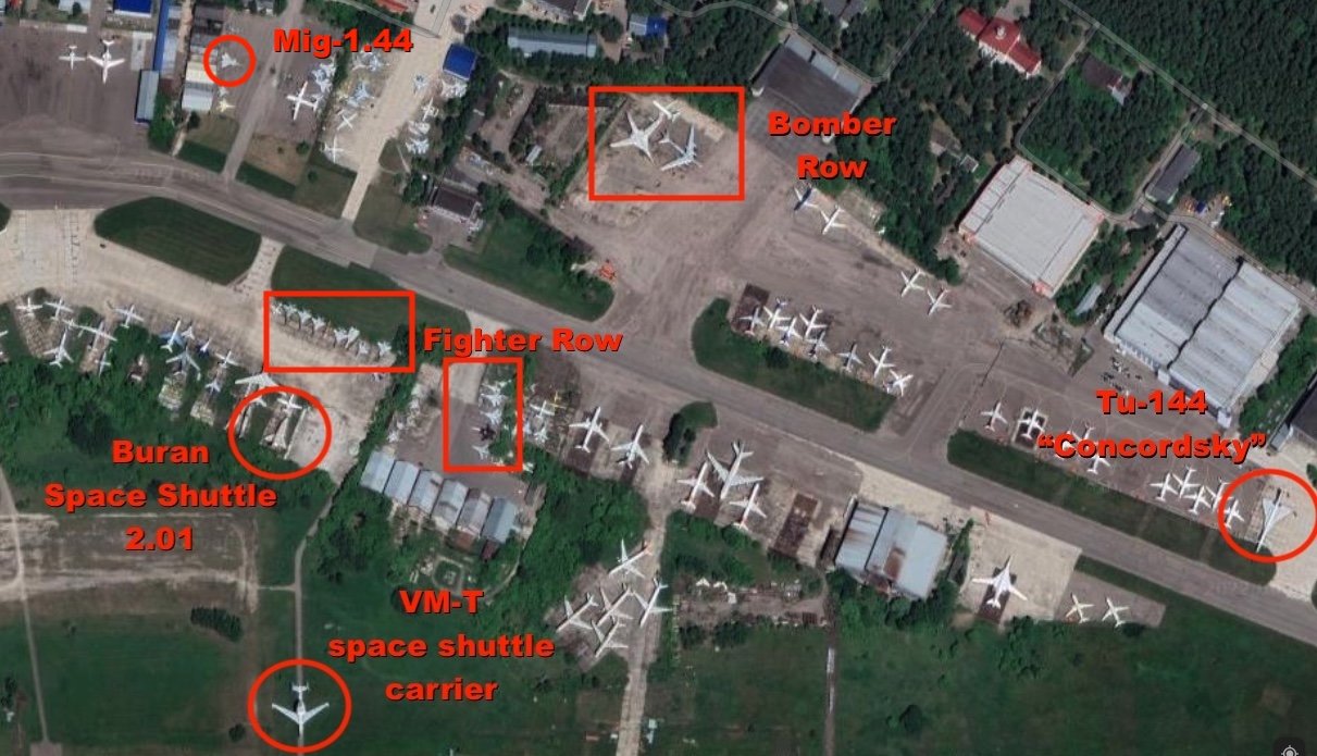 Abandoned russian planes