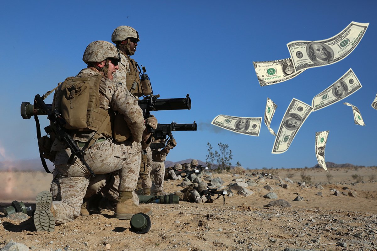 New military pay rates went into effect on Jan. 1, 2022. US Marine Corps photo by Sgt. Alicia R. Leaders, composite by Coffee or Die Magazine.