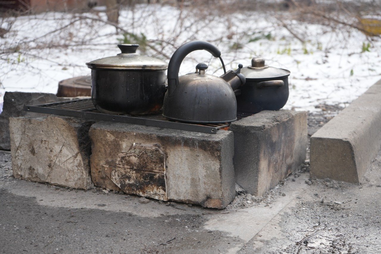 cooking outside