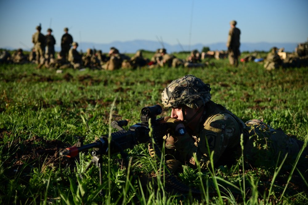 173rd Airborne Brigade paratroopers raid factory