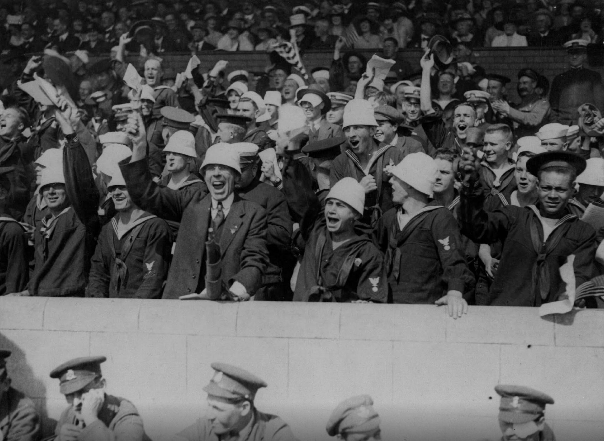 WWI baseball Fourth of July Army-Navy game coffee or die 