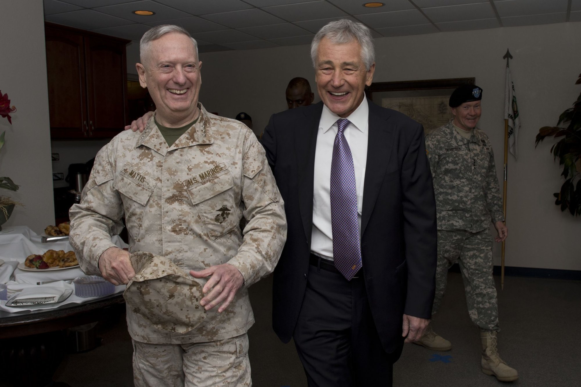 former Secretaries of Defense Jim Mattis and Chuck Hagel, op-ed on election certification