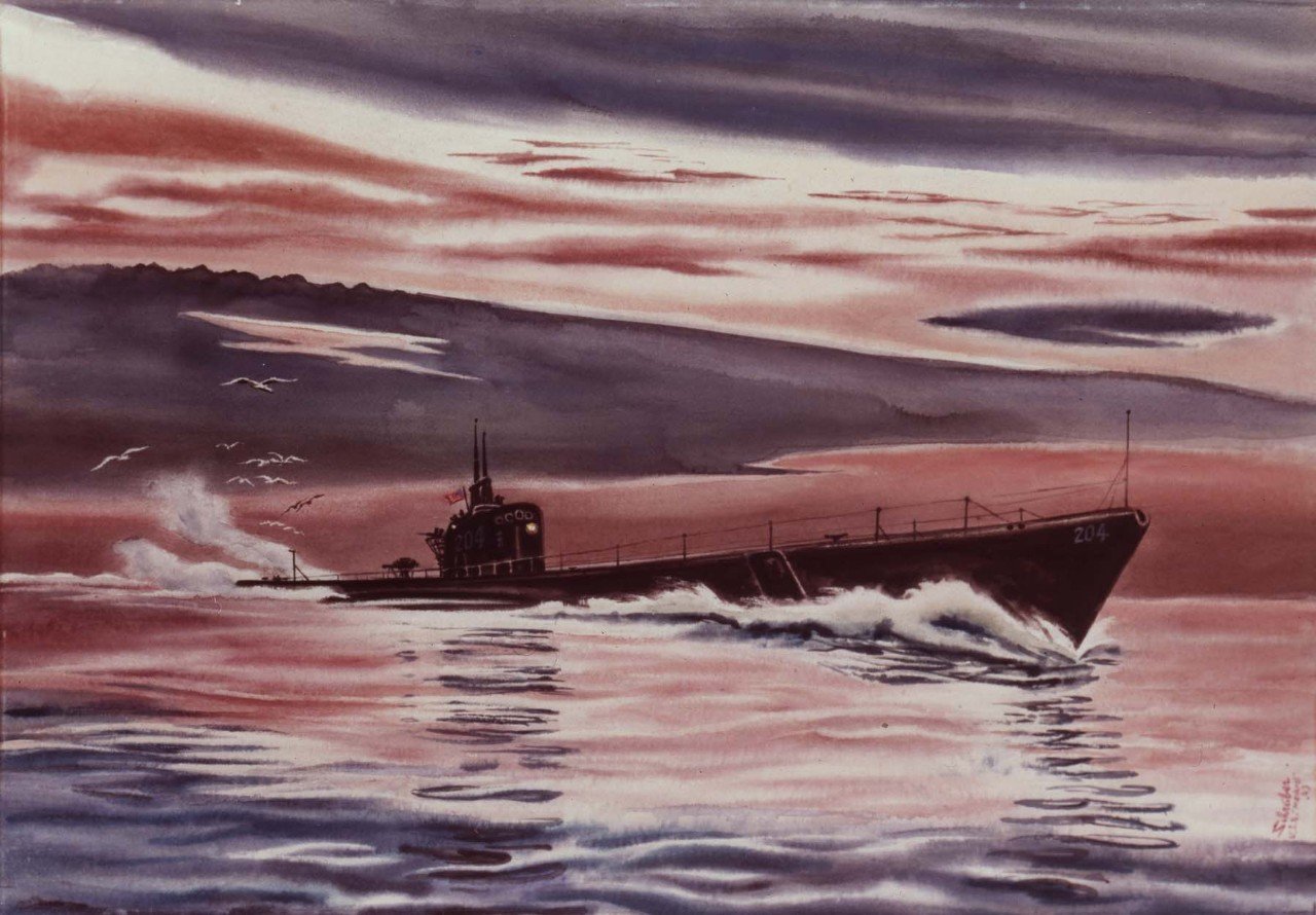 WWII submarine art 