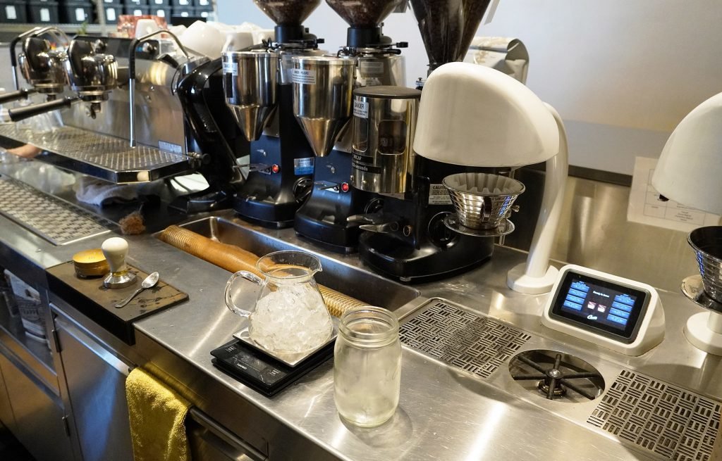 Japanese iced pour over coffee