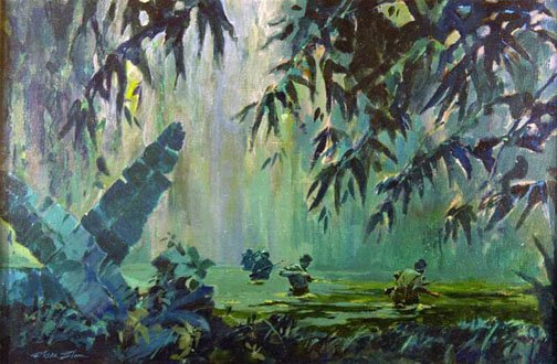 Swamp patrol Vietnam Combat Artist Program coffee or die 