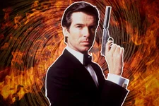 Pierce Brosnan in Goldeneye, 1995. Photo by Terry O’Neill / United Artists / Supplied by Online USA, Inc. / Getty Images. Composite by Coffee or Die Magazine.