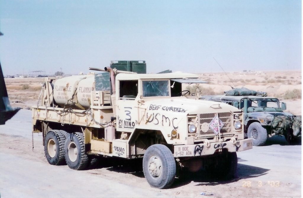 An Army truck that Fleming's unit claimed after it was abandoned in a fight. They had to return it a couple of months later. Photo courtesy of Chris Fleming.