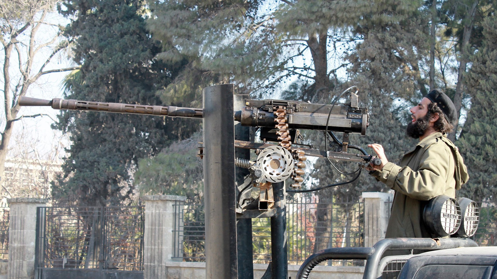 ISIS Syria Machinegun