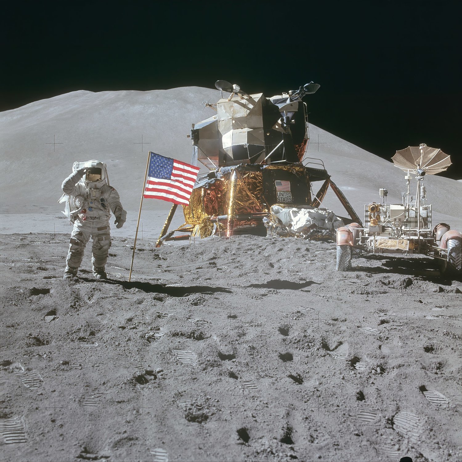 Astronaut moonwalk Irwin coffee or die 