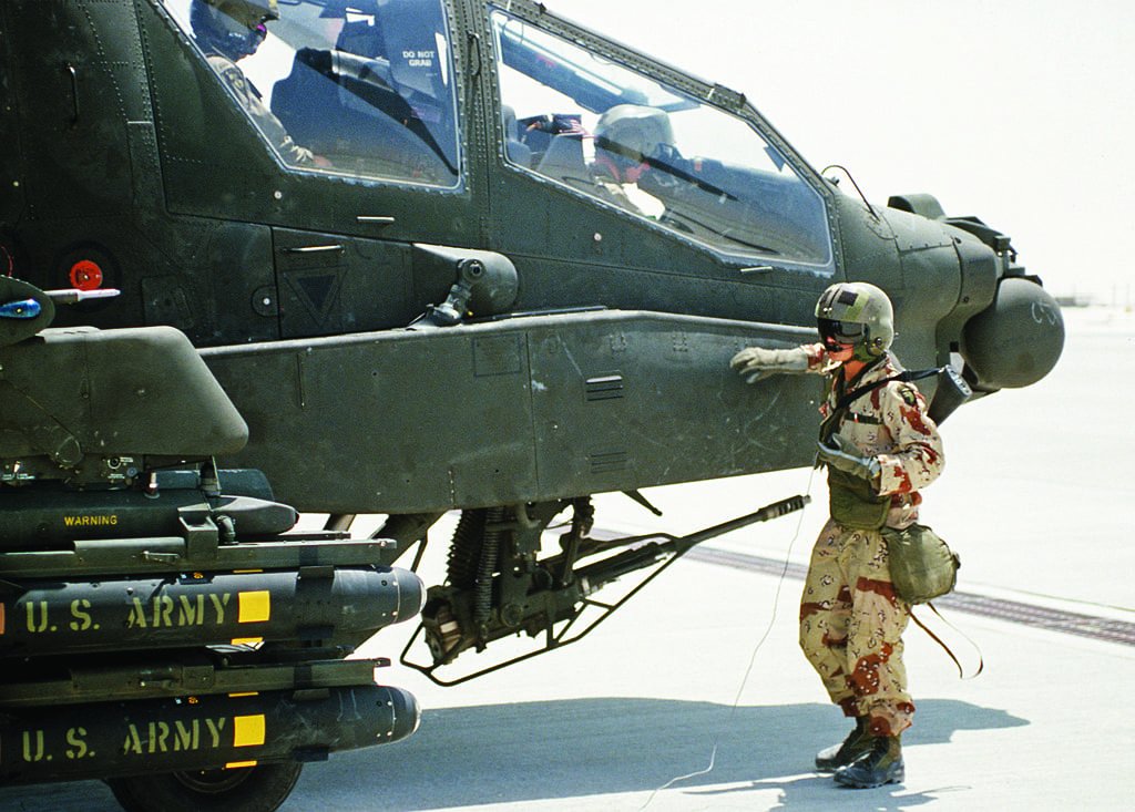 AH-64 Apache attack helicopter desert storm coffee or die 