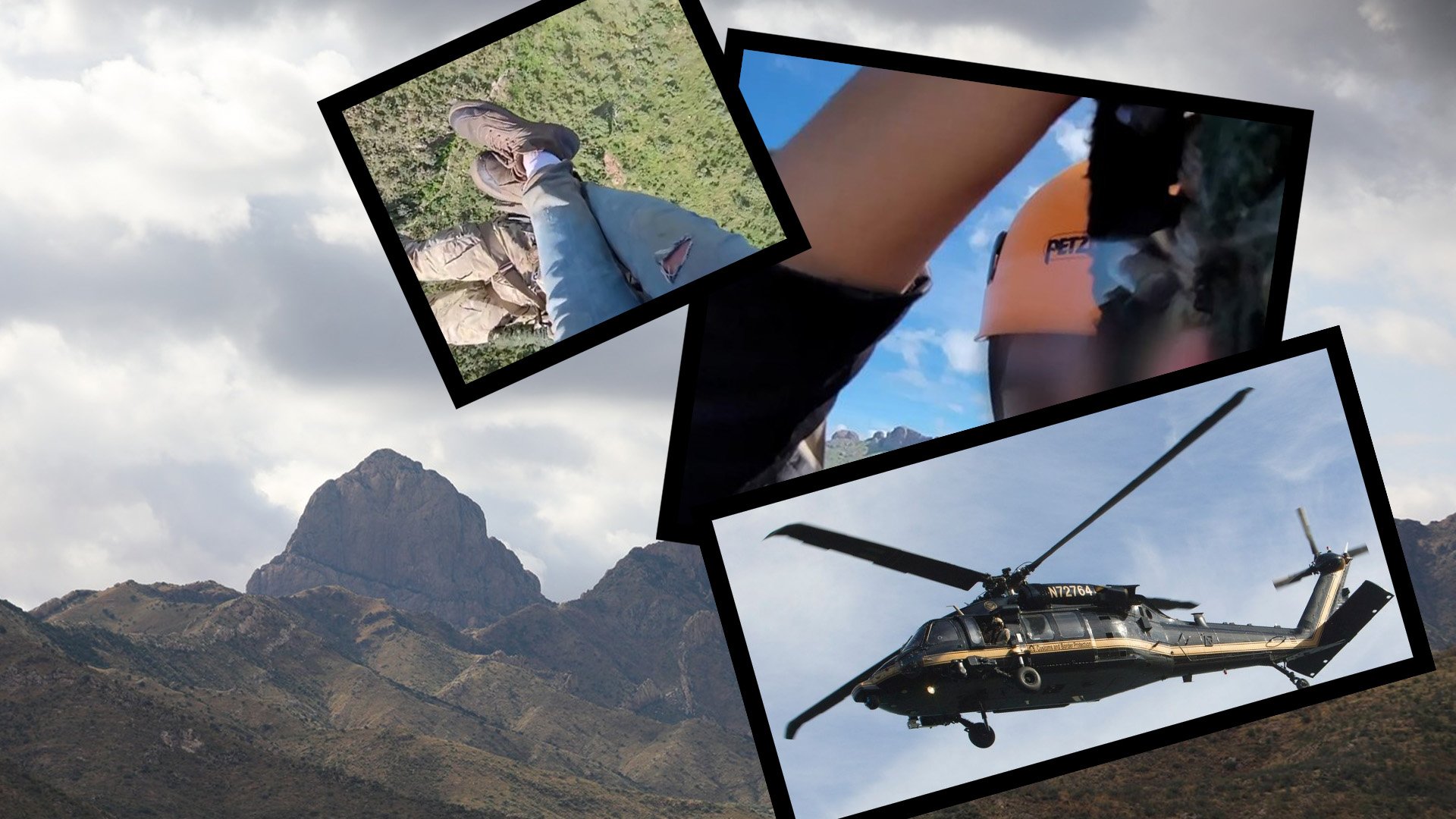 On Aug. 24, 2022, Air and Marine Operations Agents joined elite BORSTAR operators in a daring rescue of an injured migrant from Arizona's monsoon-lashed Baboquivari Mountains. Coffee or Die Magazine composite.