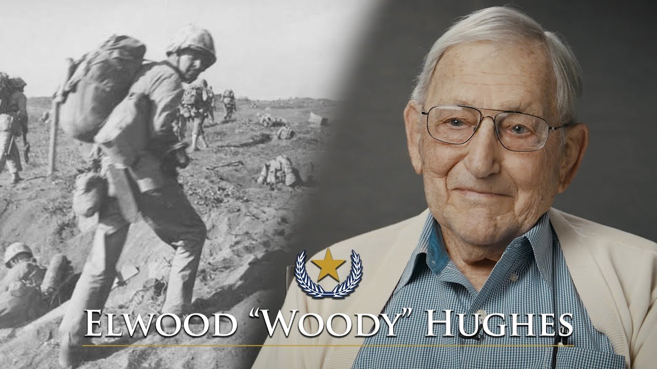 Elwood "Woody" Hughes Iwo Jima coffee or die