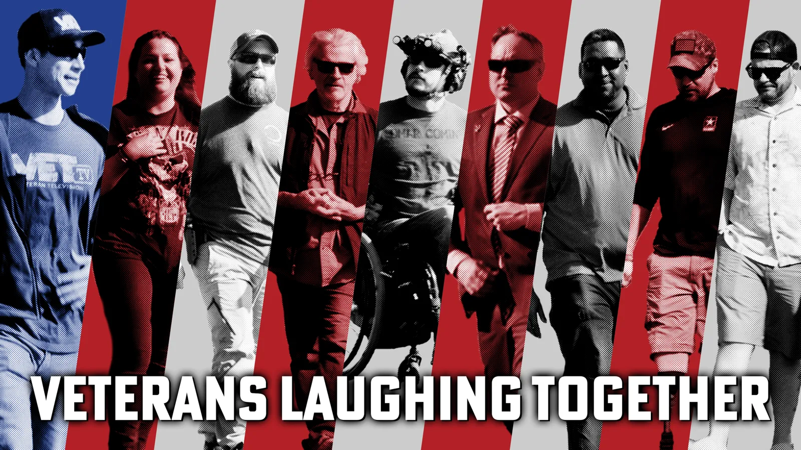 veterans laughing together, vet tv