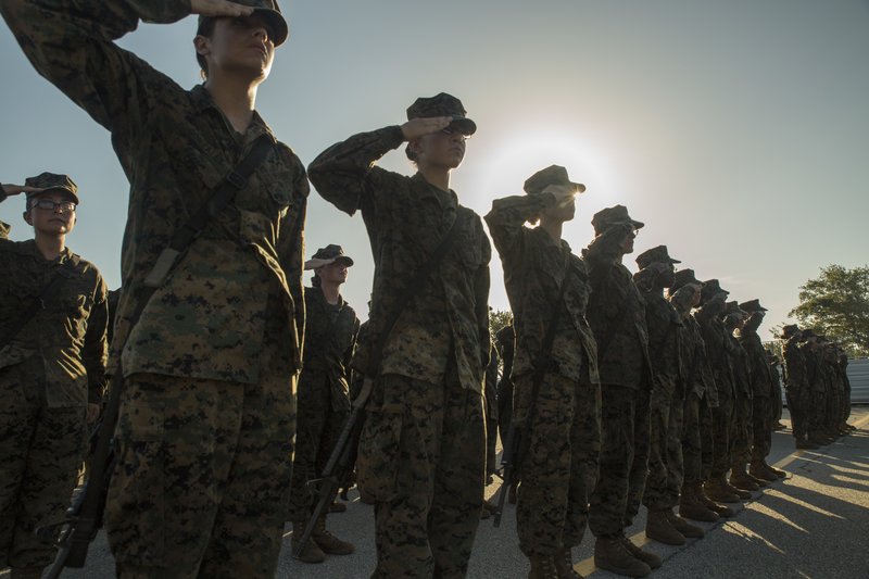 Parris Island recruits