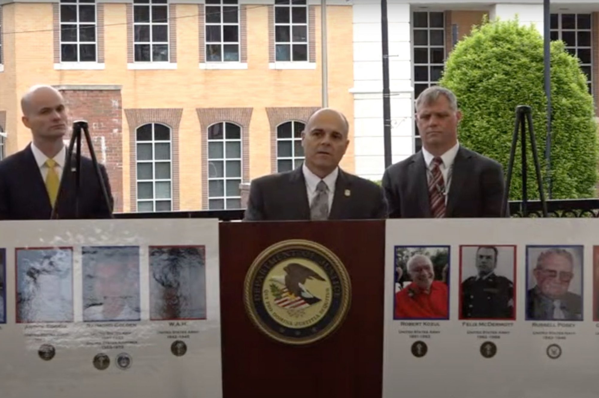 Reta Mays press conference veteran murder