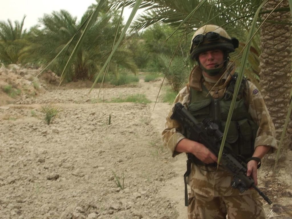 Jones in Iraq, 2006. Photo courtesy of @grjbooks on Instagram.