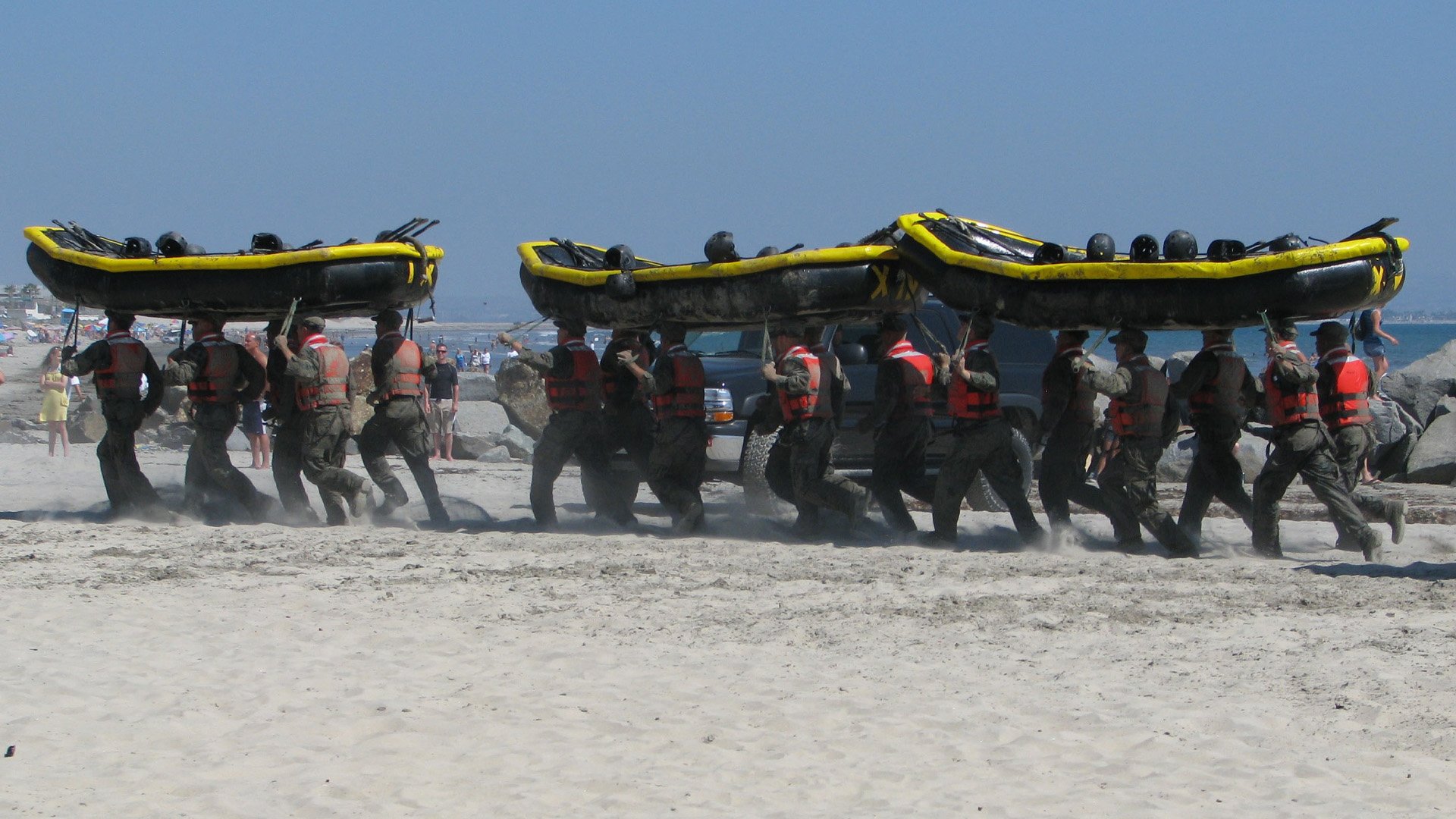 Navy SEAL Training Boat Races