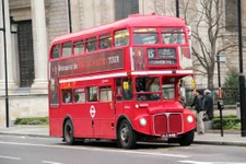 A London double-decker bus. Photo by Dave Kim via Unsplash.