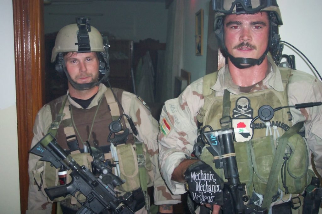 Joshua Rowson, left, and Joe Kent in Baghdad 2004. Photo courtesy of Joshua Rowson.