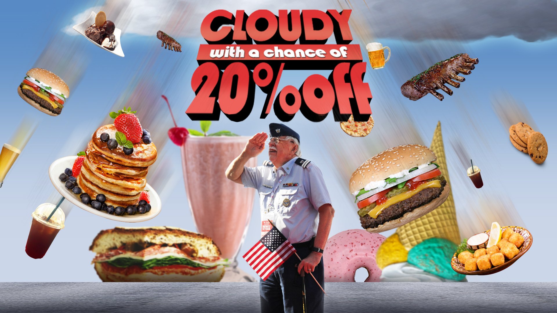 Cloudy with a chance of 20 percent off for all these Veterans Day deals. Composite by Coffee or Die Magazine.