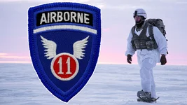 Soldiers in the 11th Airborne Division are prepared to fight and win in any frigid climate. National Guard photo by Sgt. Edward Eagerton. Composite by Coffee or Die.