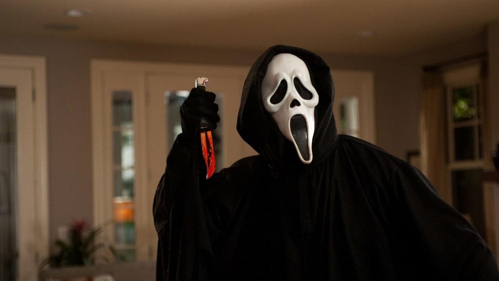 ghostface, scream, halloween, coffee