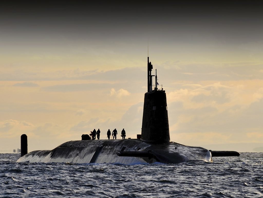 HMS Vanguard nuclear submarine, coffee or die