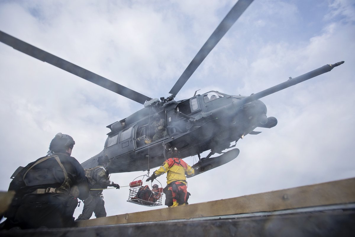 Alaska Air Guardsmen conduct rescue training off shores of Homer, pregnant woman rescued