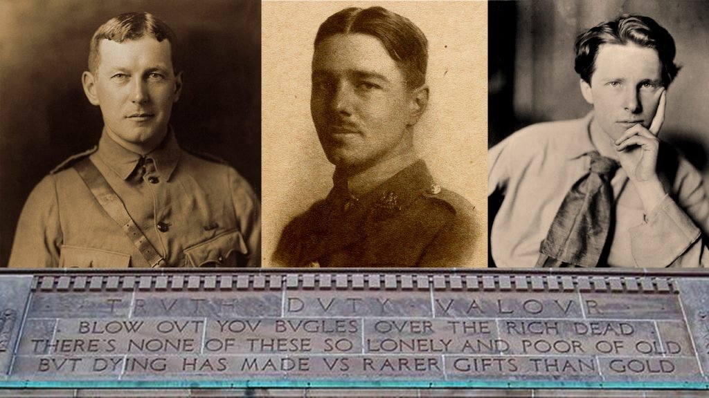 war poetry, John McCrae, Wilfred Owen, Rupert Brooke