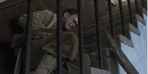 When your cowardice causes the death of one of your buddies, you’re definitely a shitbag. Screengrab from Saving Private Ryan.