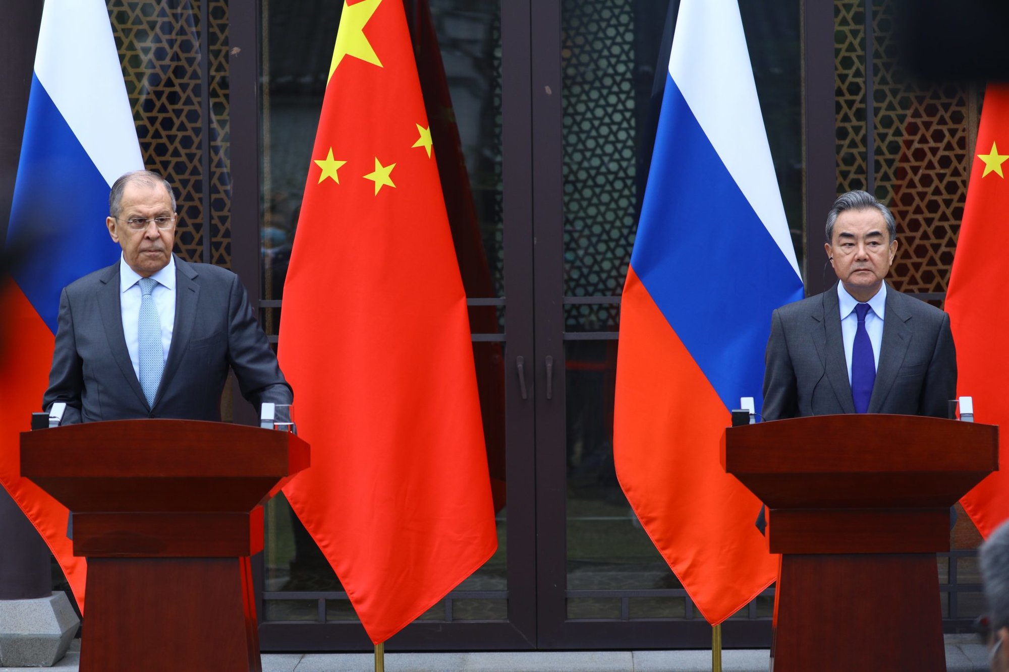 Foreign Minister Sergey Lavrov’s remarks and answers to media questions following talks with Foreign Minister of China Wang Yi, Guilin, March 23, 2021. Photo by Russian Foreign Ministry.