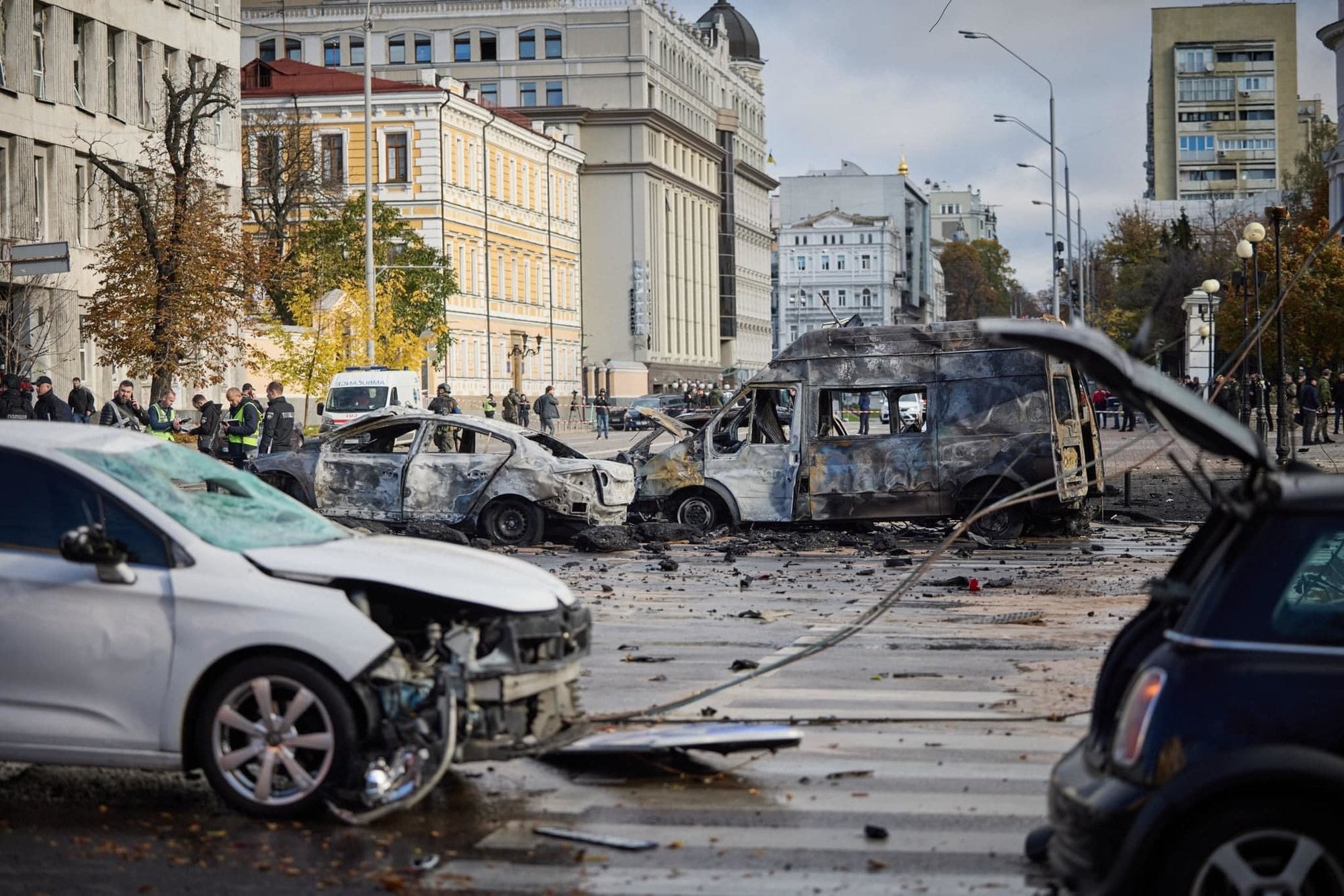 Ukraine Kyiv destruction