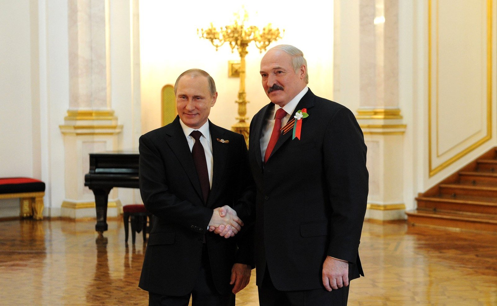 Russian President Vladimir Putin, left, and Belarusian President Alexander Lukashenko. Photo courtesy of www.kremlin.ru, via Wikipedia Commons.