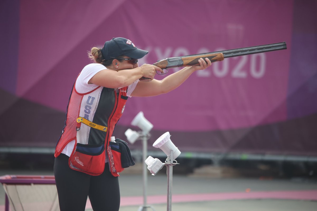 amber english olympic army skeet shooting