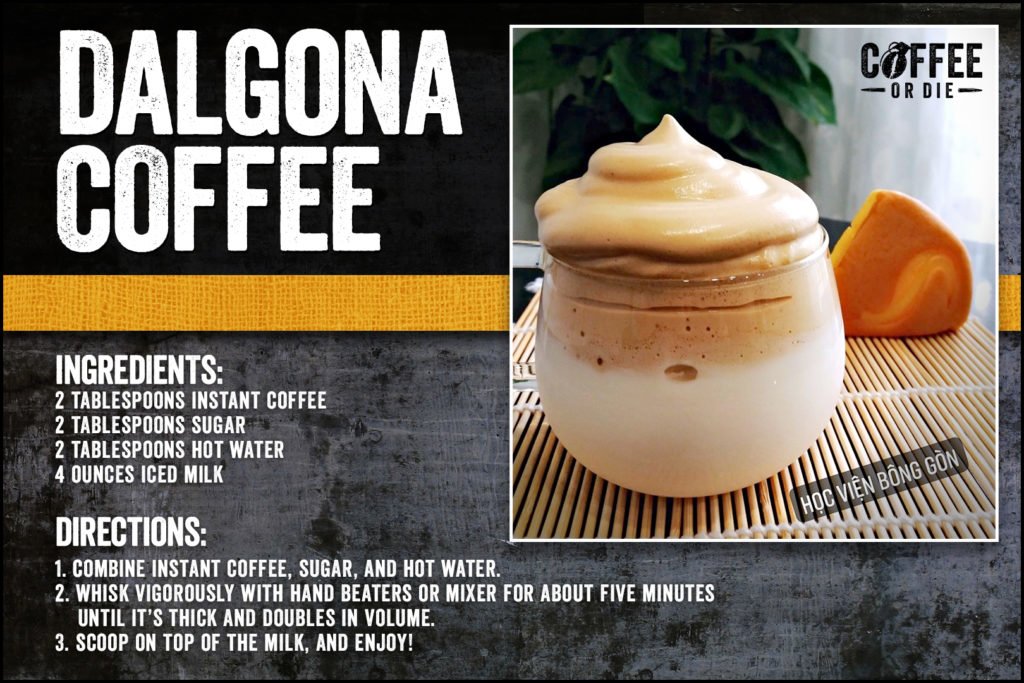 Dalgona coffee