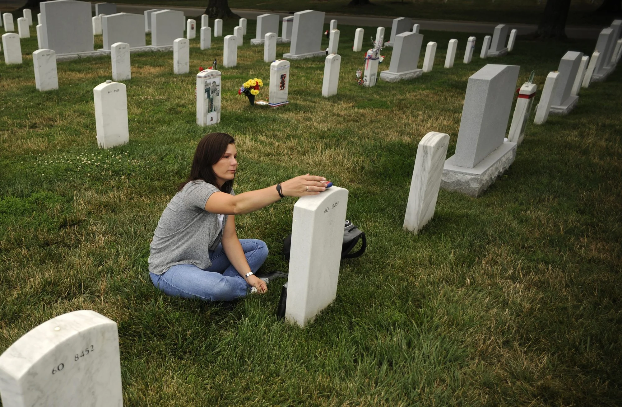 Section 60 Memorial Day Stacy Pearsall, coffee or die
