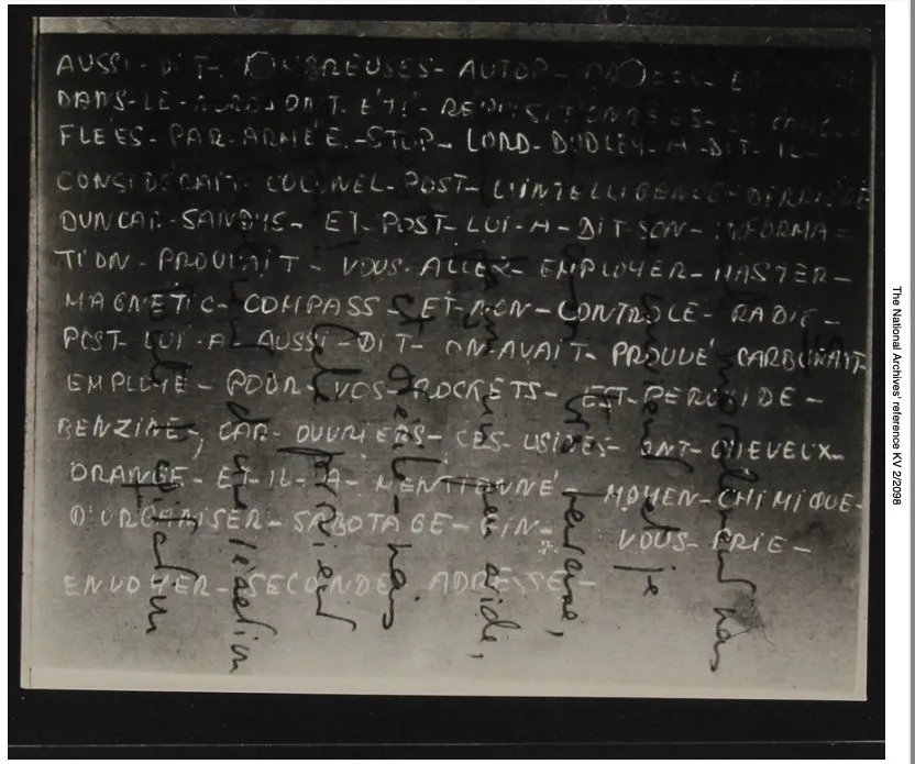d-day invisible ink spy